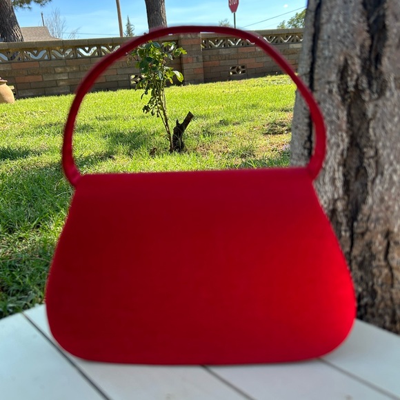 Red Satin Special Occasion Mini Bag NWT - Picture 4 of 9